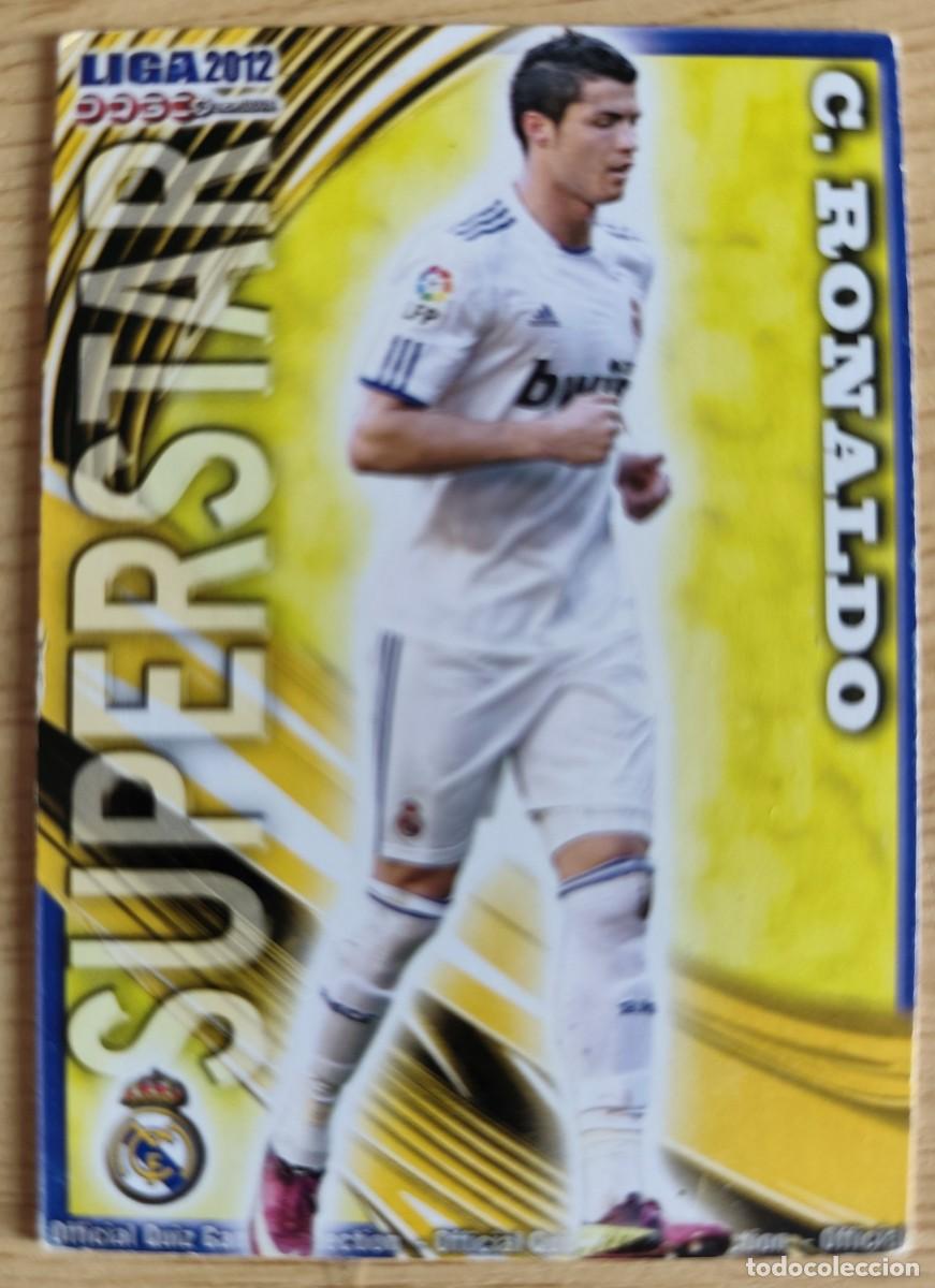 Cromos de f&uacute;tbol: MC CARD FOOTBALL CRISTIANO RONALDO 053 SUPERSTAR REAL MADRID 2011-2012 MUNDICROMO