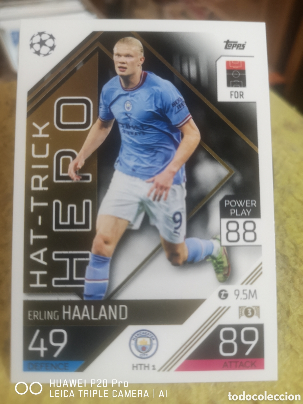Cromos de f&uacute;tbol: MATCH ATTAX EXTRA 2022 2023 / 22 23 ERLING HAALAND HTH1 - HTH 1 HAT TRICK HERO MANCHESTER CITY