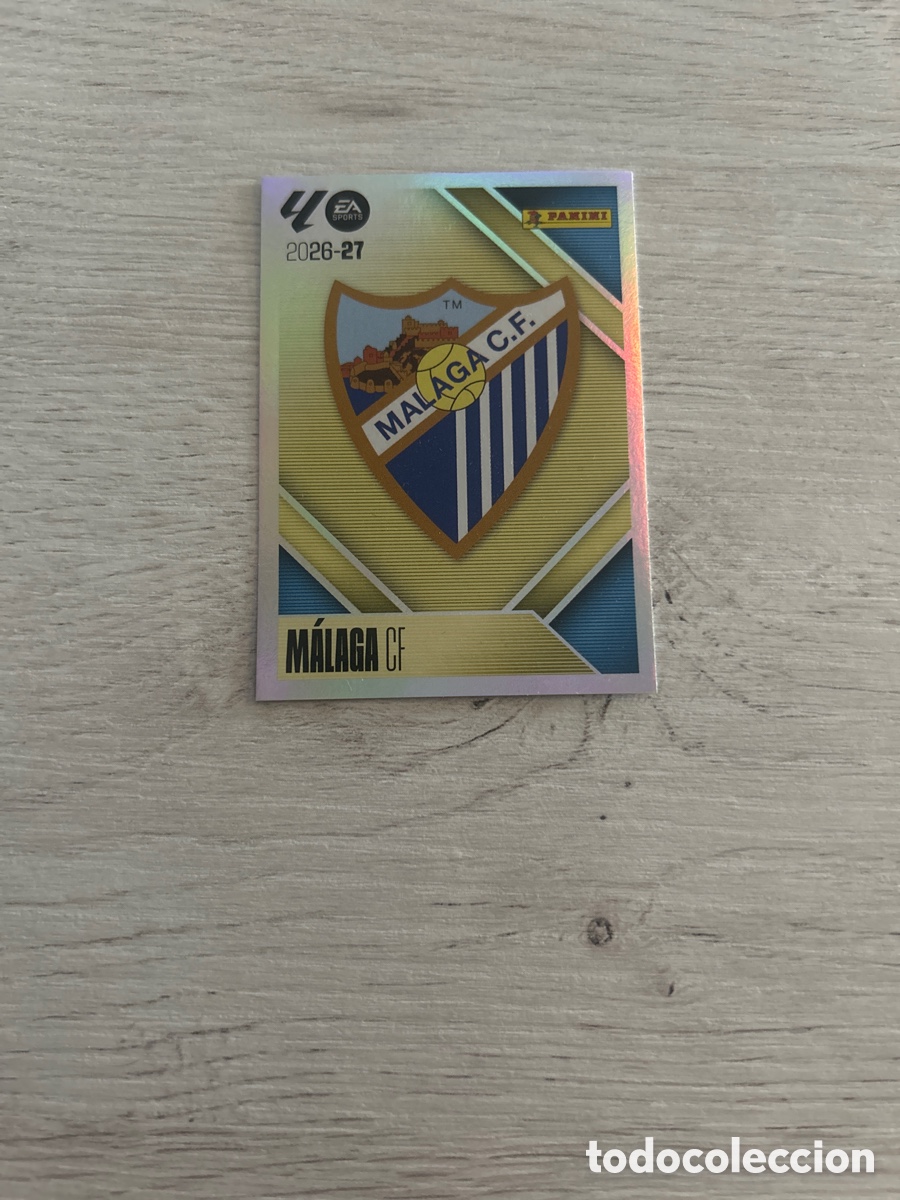 Cromos de f&uacute;tbol: Escudo 1 M&aacute;laga Liga Este 2026/27 26-27 Panini