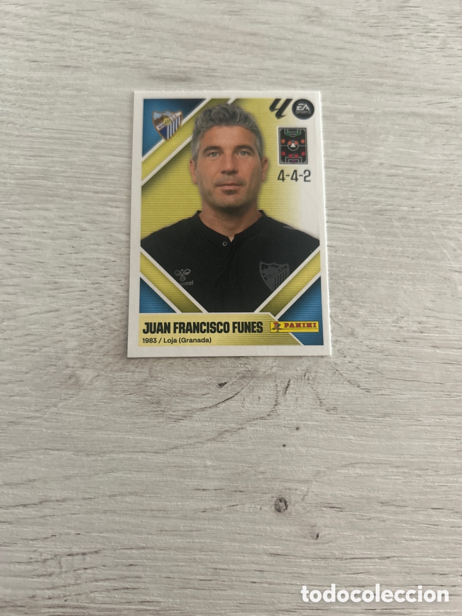 Cromos de f&uacute;tbol: Juan Francisco Funes 2 Entrenador M&aacute;laga Liga Este 2026/27 26-27 Panini