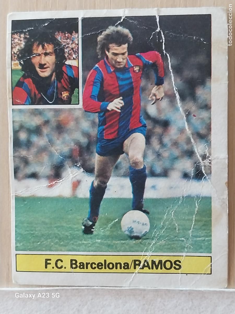 Cromos de f&uacute;tbol: RAMOS BARCELONA ED ESTE LIGA 1981 81 82 CROMO RECUPERADO ORIGINAL