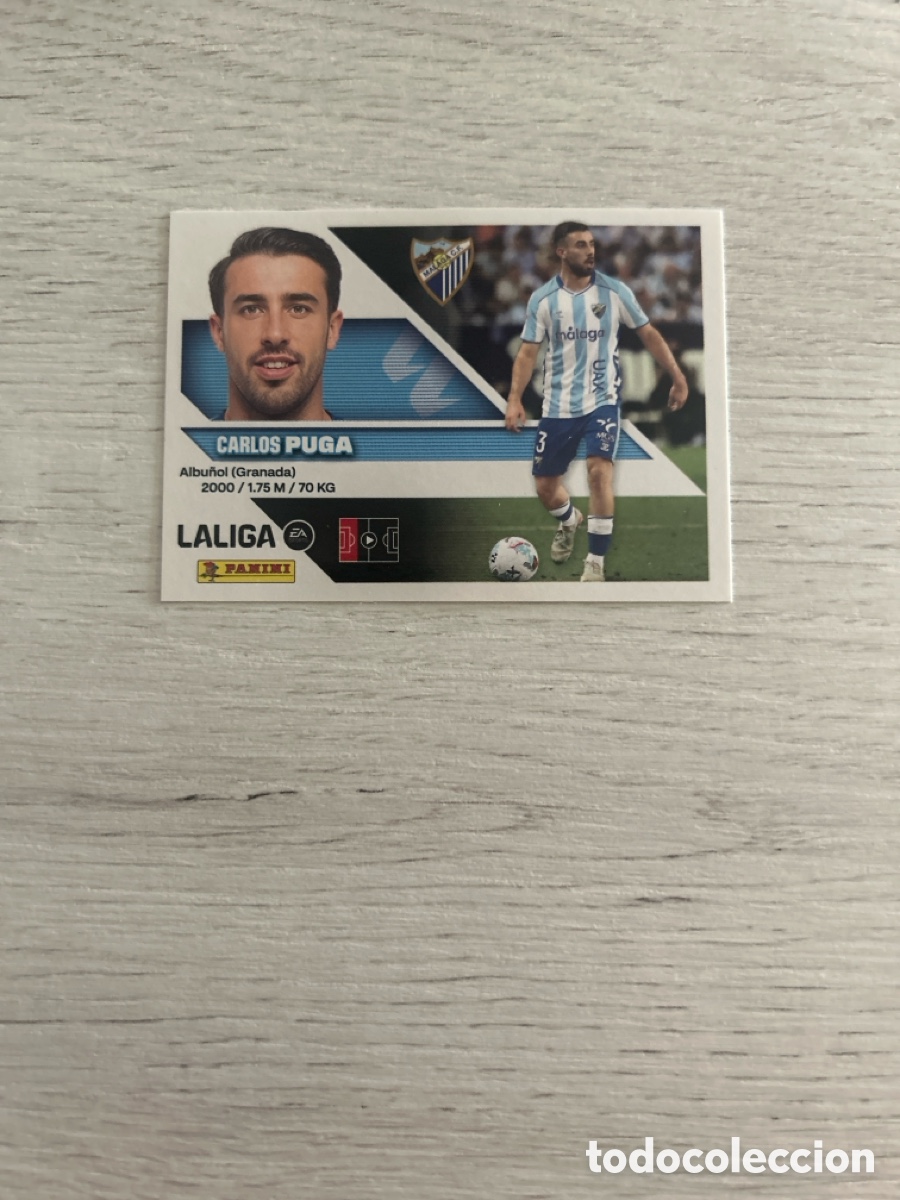 Cromos de f&uacute;tbol: Carlos Puga 5 M&aacute;laga Liga Este 2026/27 26-27 Panini