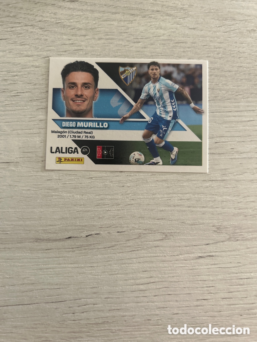 Cromos de f&uacute;tbol: Diego Murillo 6 M&aacute;laga Liga Este 2026/27 26-27 Panini
