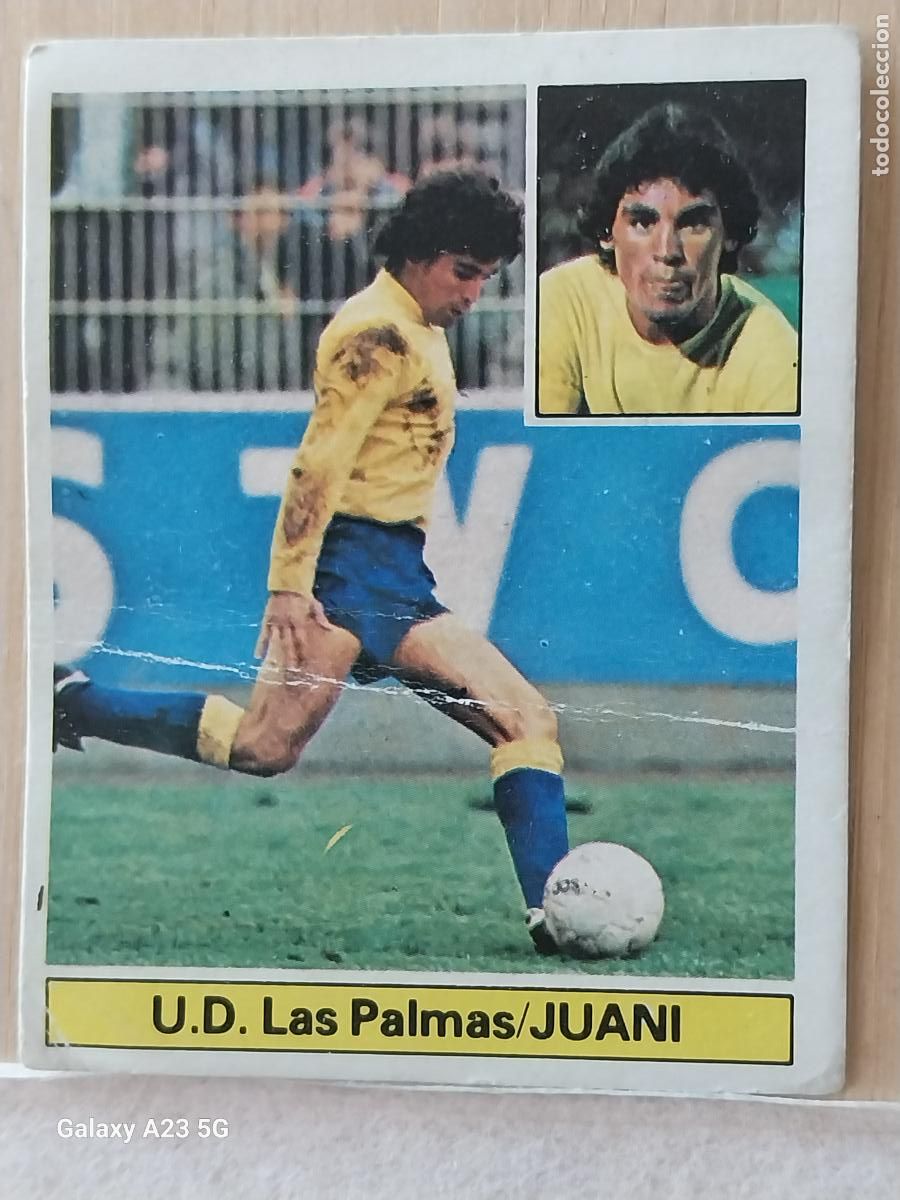 Cromos de f&uacute;tbol: JUANI LAS PALMAS ED ESTE LIGA 1981 81 82 CROMO RECUPERADO ORIGINAL