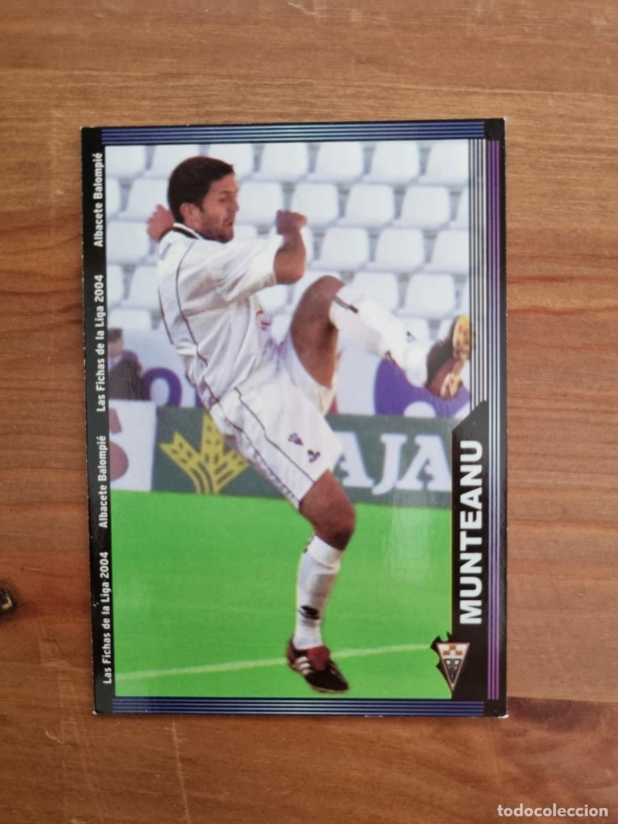 Cromos de f&uacute;tbol: 521 MUNTEANU (Albacete). Las Fichas de la Liga 2003 2004 03 04 (Mundicromo)