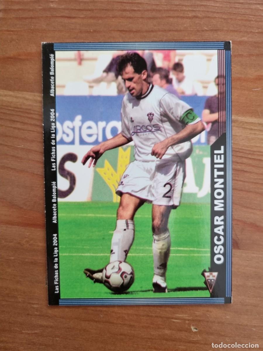 Cromos de f&uacute;tbol: 522 &Oacute;SCAR MONTIEL (Albacete). Las Fichas de la Liga 2003 2004 03 04 (Mundicromo)