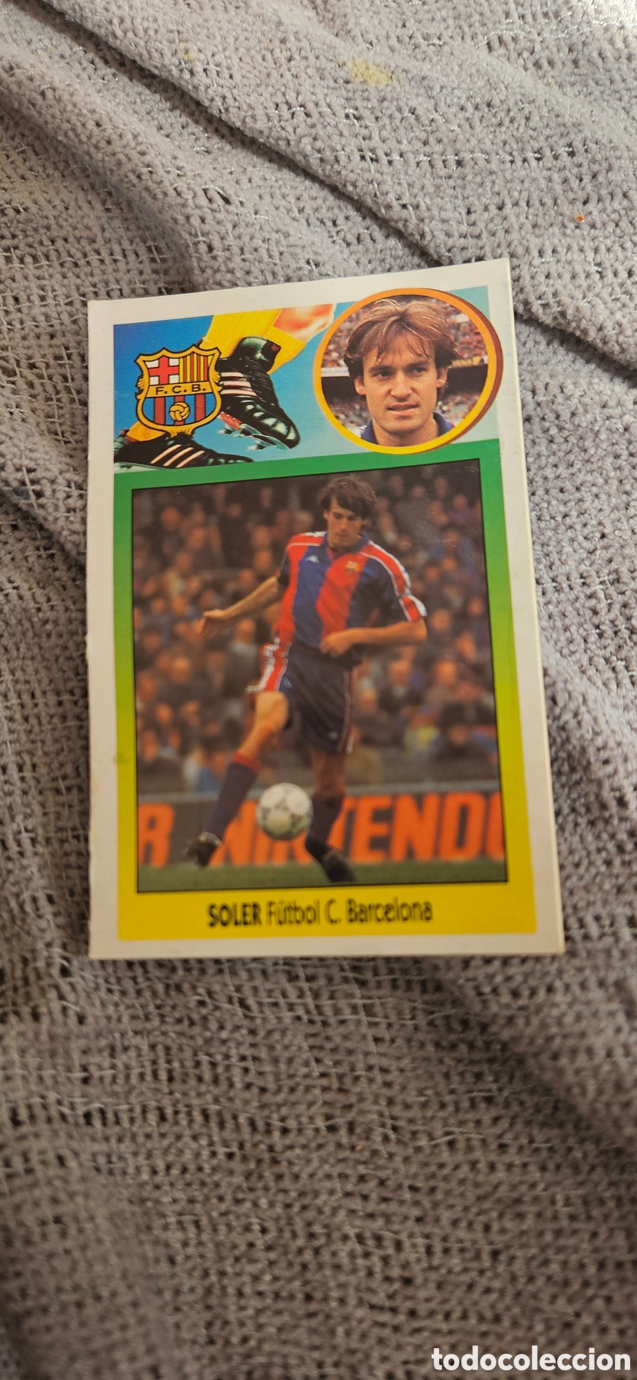 Cromos de f&uacute;tbol: Soler baja Barcelona este 1993 1994 93 94