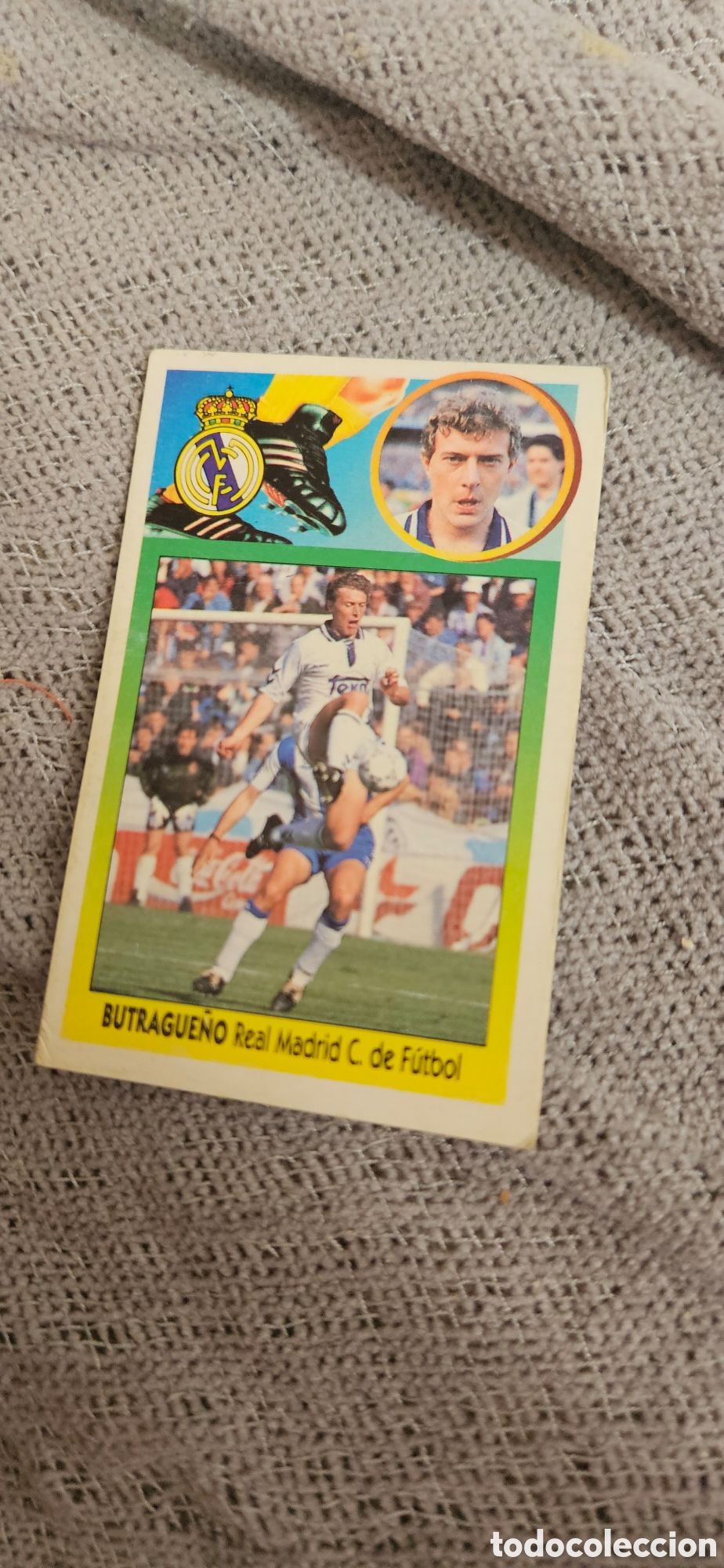Cromos de f&uacute;tbol: Butrague&ntilde;o real Madrid este 1993 1994 93 94