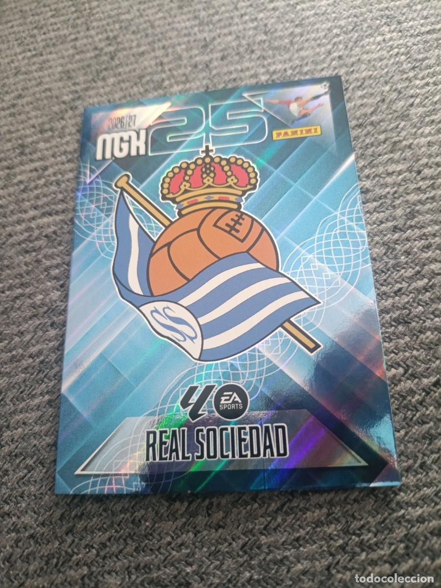 Cromos de f&uacute;tbol: Megacracks 26/27 escudo Real Sociedad