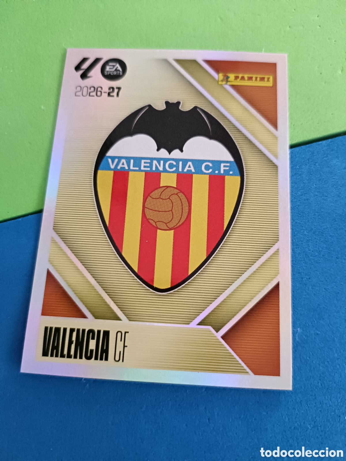 Cromos de f&uacute;tbol: Panini cromos stickers Liga este 2026 2027 26 27 - Valencia 1 Escudo