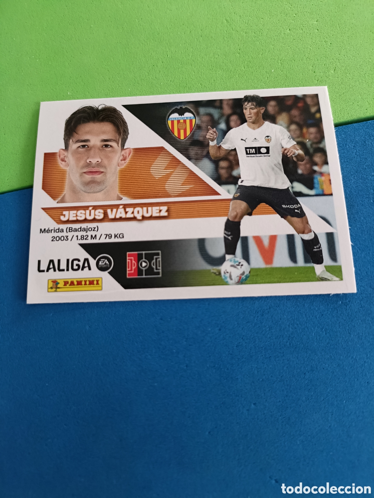 Cromos de f&uacute;tbol: Panini cromos stickers Liga este 2026 2027 26 27 - Valencia 10 Jes&uacute;s V&aacute;zquez