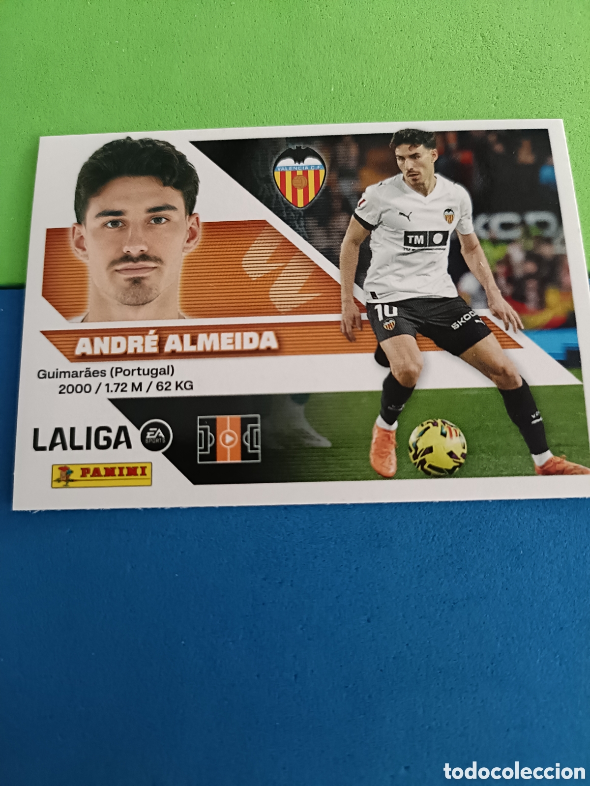 Cromos de f&uacute;tbol: Panini cromos stickers Liga este 2026 2027 26 27 - Valencia 16 Andr&eacute; Almeida