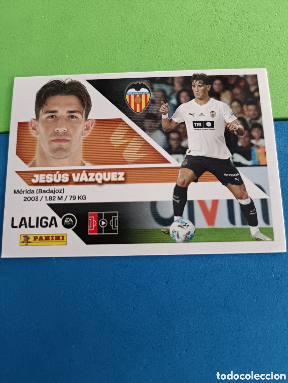 Cromos de f&uacute;tbol: Panini cromos stickers Liga este 2026 2027 26 27 - Valencia 10 Jes&uacute;s V&aacute;zquez