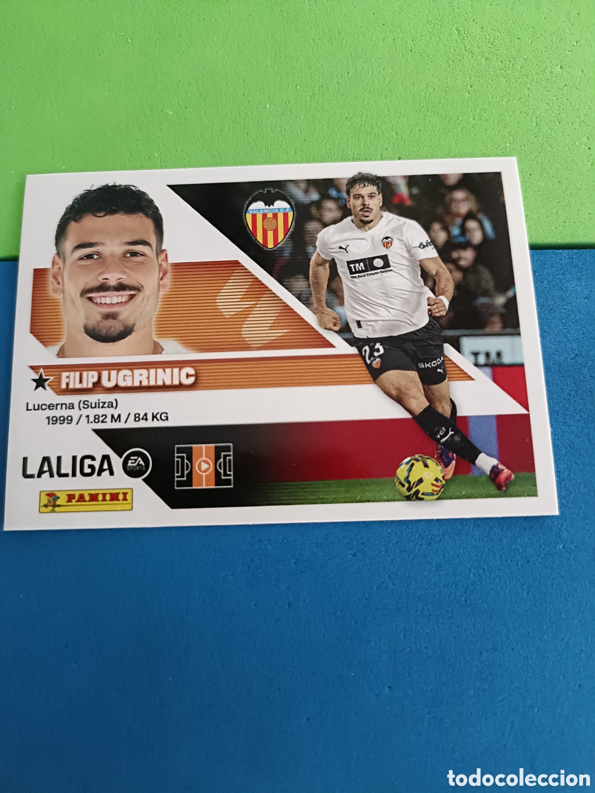 Cromos de f&uacute;tbol: Panini cromos stickers Liga este 2026 2027 26 27 - Valencia 15 Ugrinic