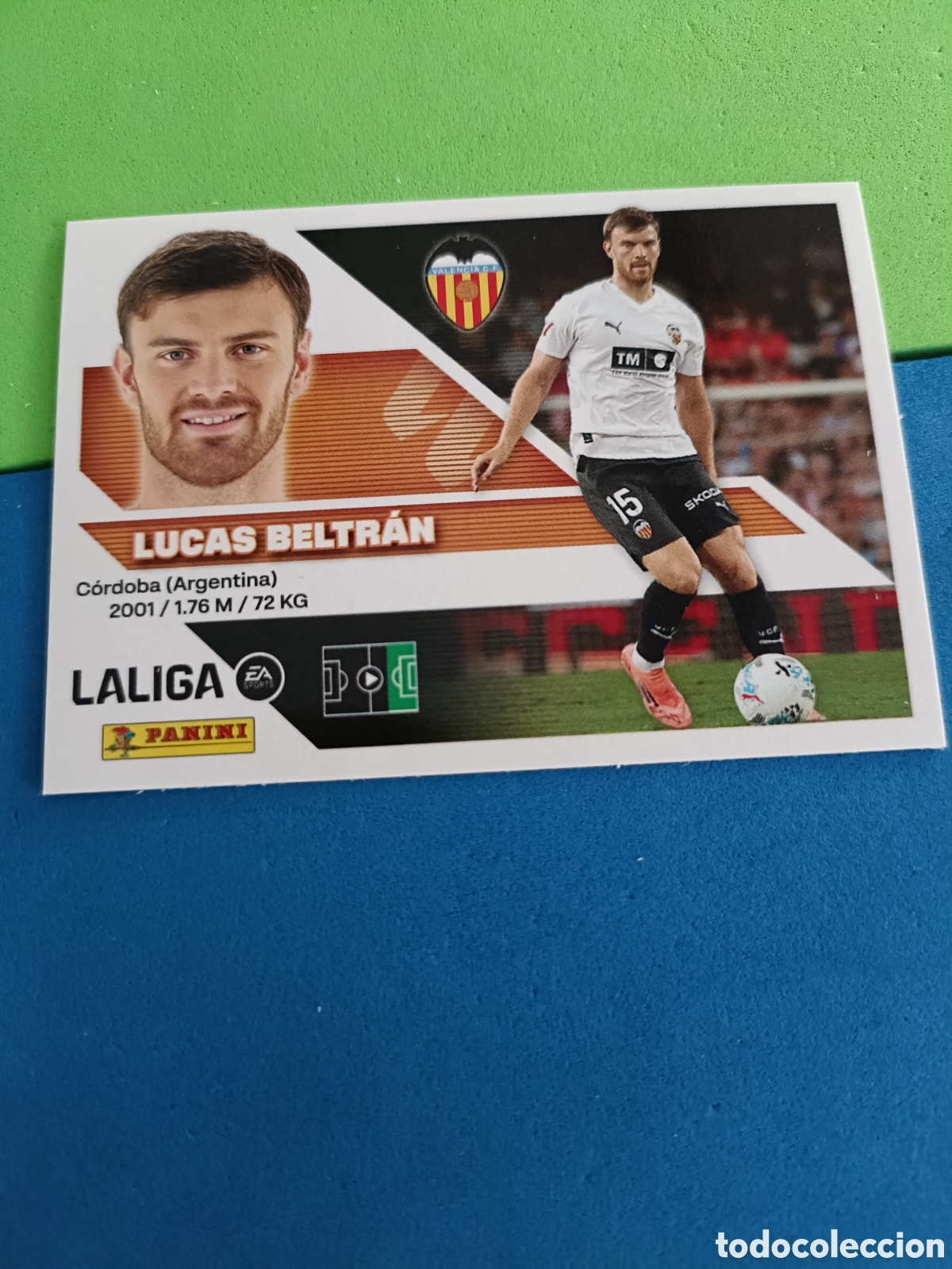 Cromos de f&uacute;tbol: Panini cromos stickers Liga este 2026 2027 26 27 - Valencia 20B Lucas Beltr&aacute;n