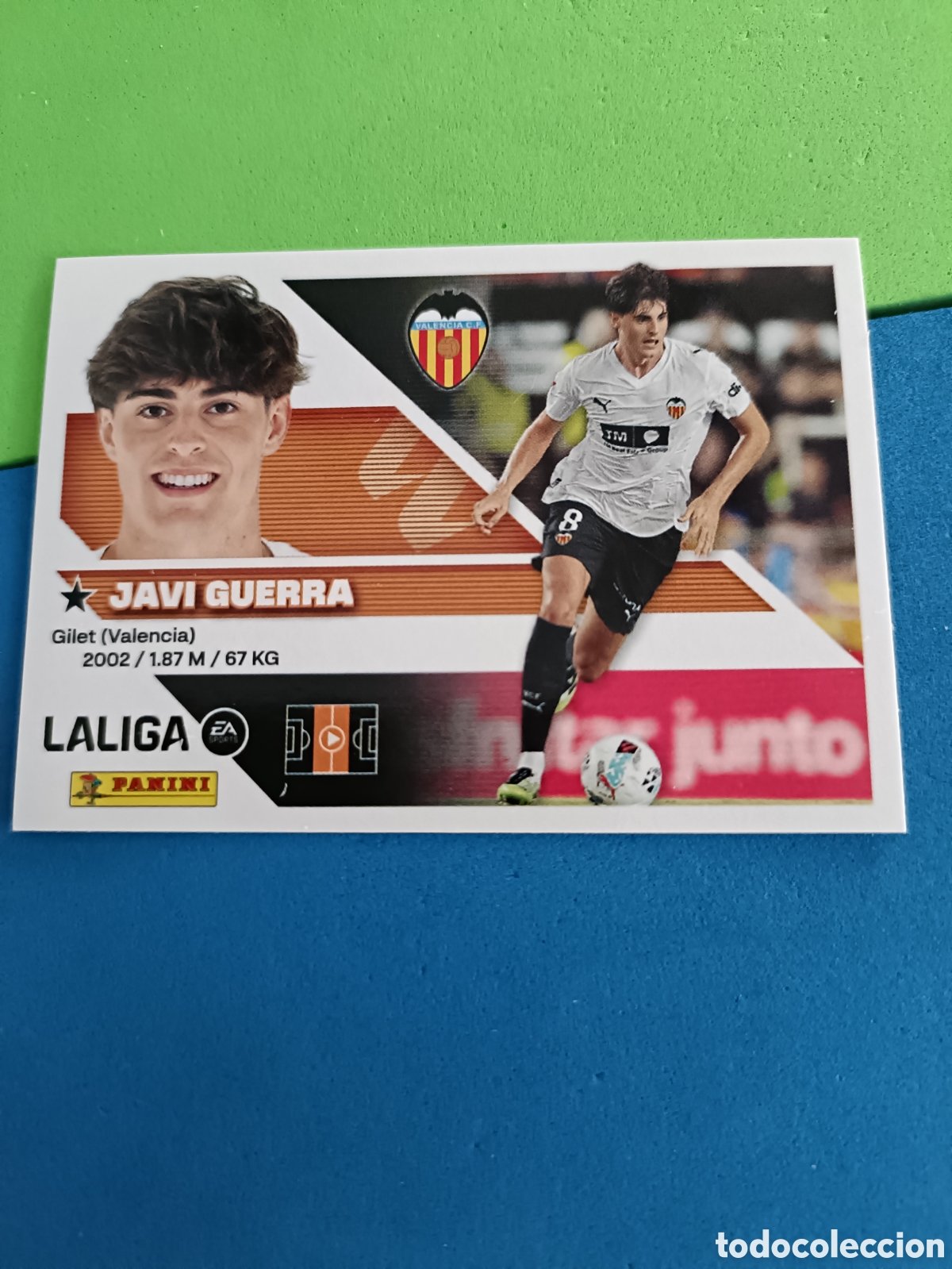 Cromos de f&uacute;tbol: Panini cromos stickers Liga este 2026 2027 26 27 - Valencia 13 Javi Guerra