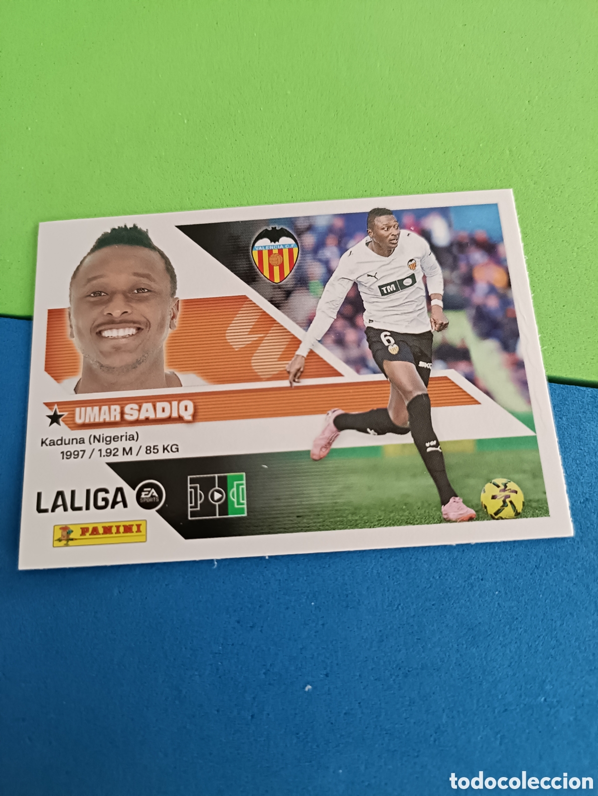 Cromos de f&uacute;tbol: Panini cromos stickers Liga este 2026 2027 26 27 - Valencia 20A Sadiq