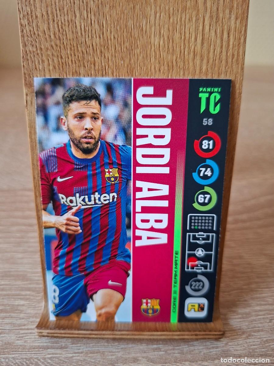 Cromos de f&uacute;tbol: Jordi Alba #58 Barcelona Top Class 2022 Adrenalyn XL Team Mate