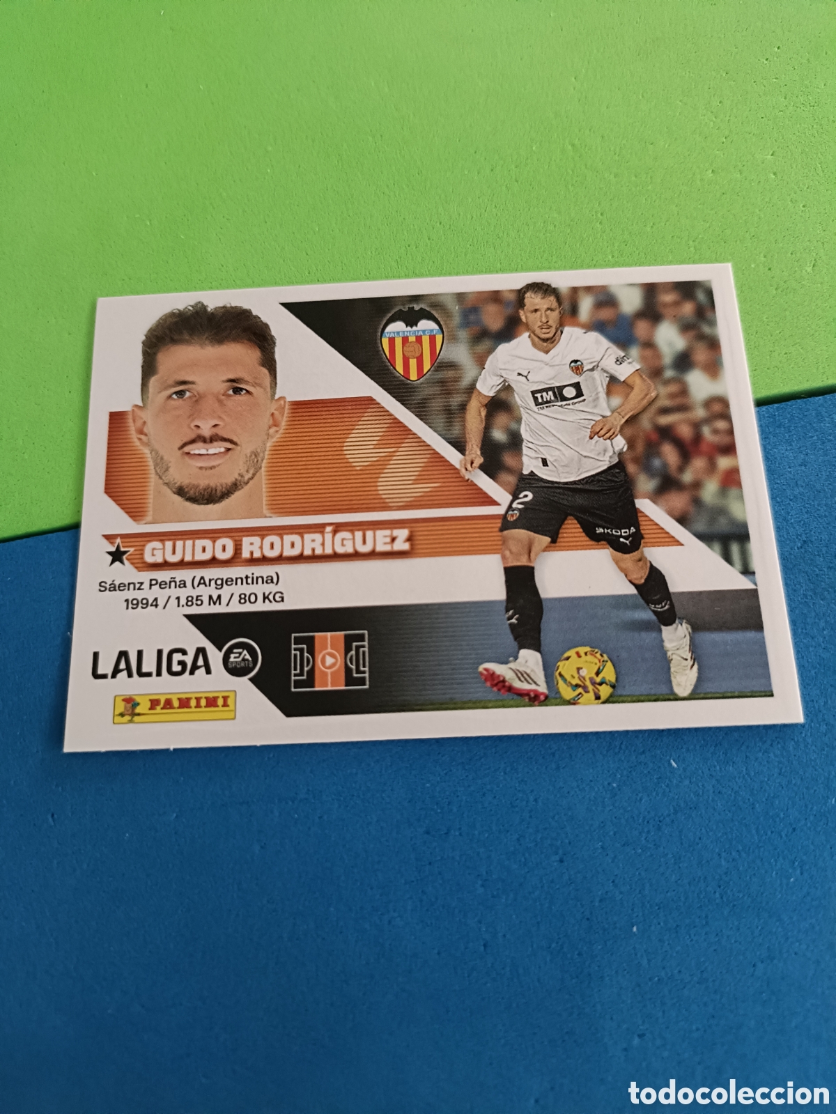 Cromos de f&uacute;tbol: Panini cromos stickers Liga este 2026 2027 26 27 - Valencia 12 Guido Rodr&iacute;guez