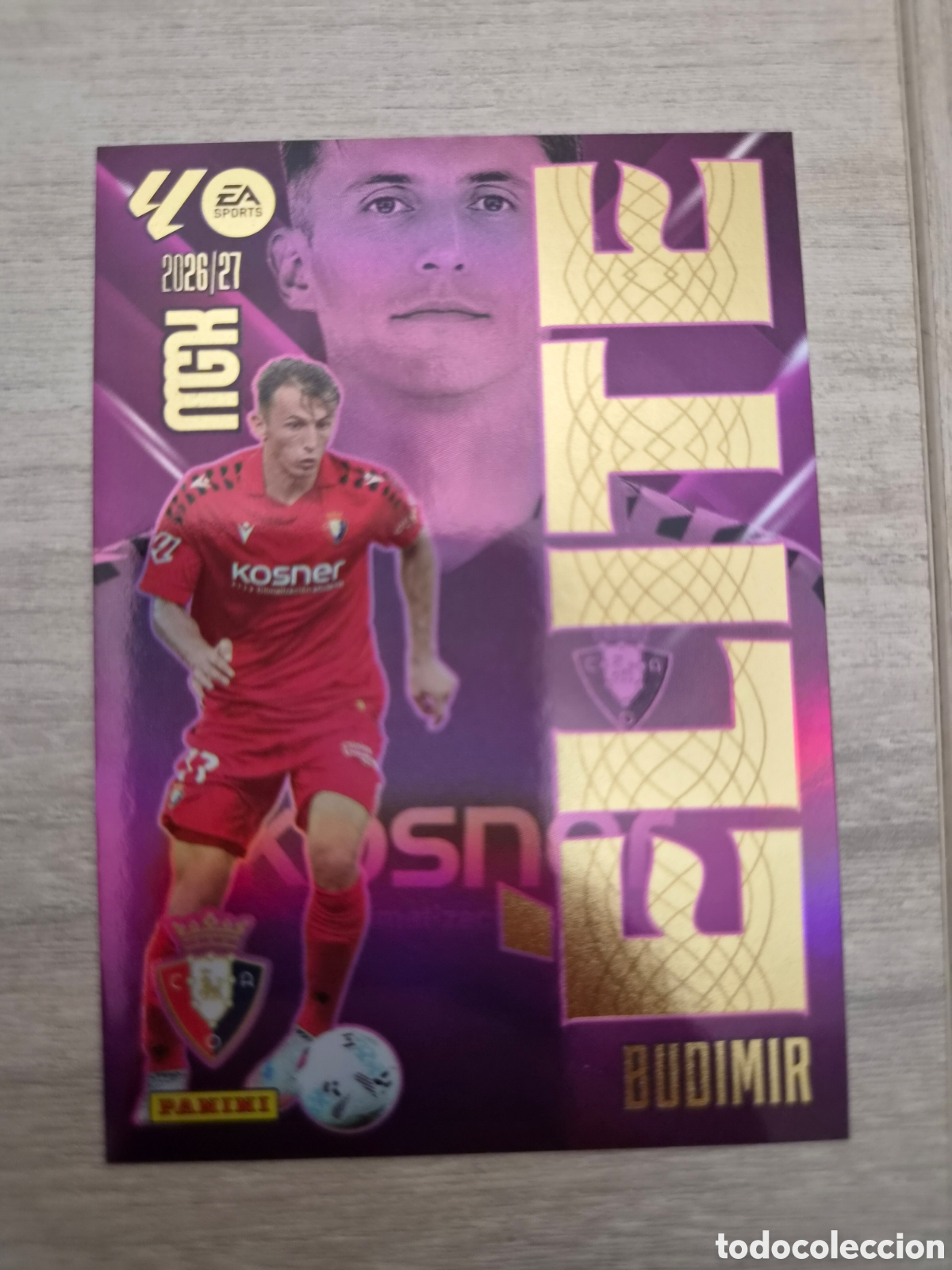 Cromos de f&uacute;tbol: N&deg;3 Elite Budimir Megacracks 26/27