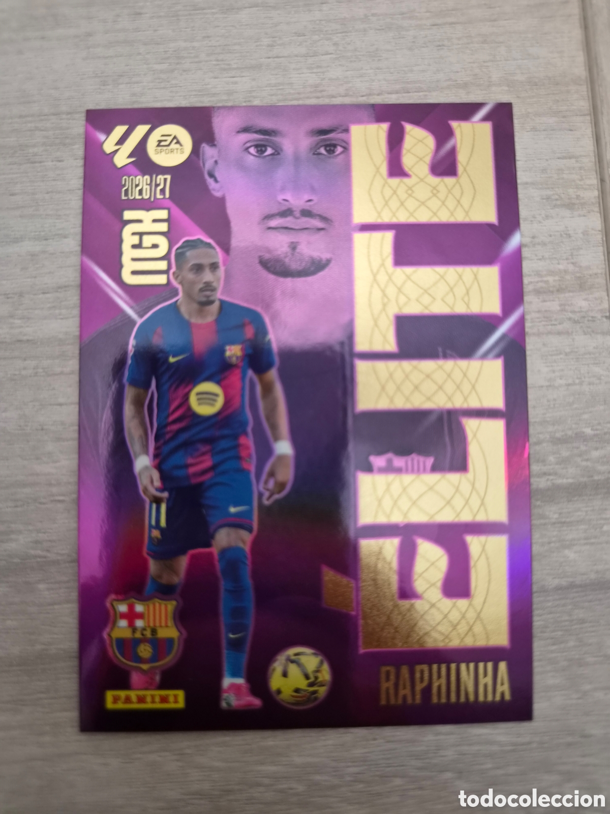 Cromos de f&uacute;tbol: N&deg;16 Elite Raphinha Megacracks 26/27