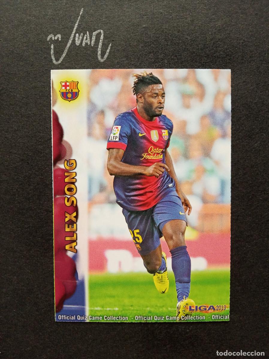 Cromos de f&uacute;tbol: 648 ULTIMA HORA UH ALEX SONG BARCELONA ⚽ MUNDICROMO &reg; 2012 2013 FICHAS LIGA FUTBOL QUIZ GAME 12 13