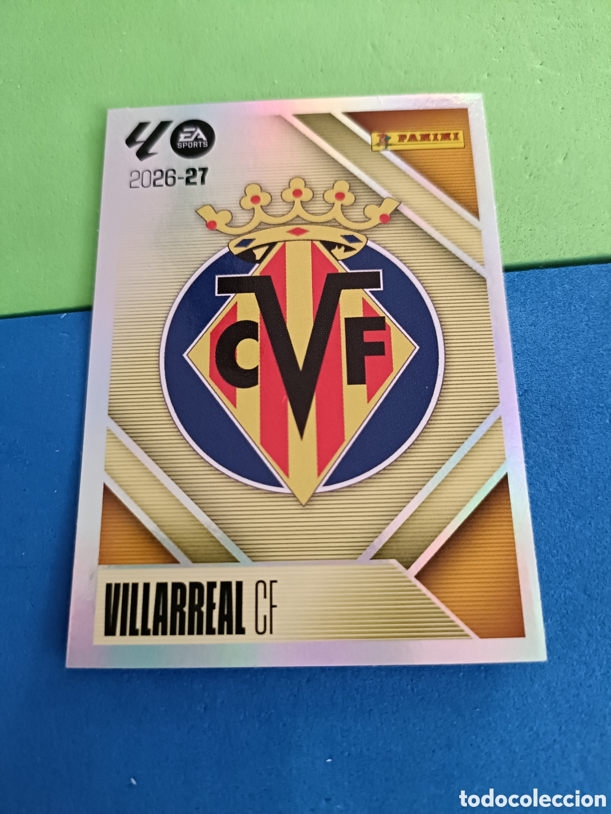 Cromos de f&uacute;tbol: Panini cromos stickers Liga este 2026 2027 26 27 - Villarreal 1 Escudo