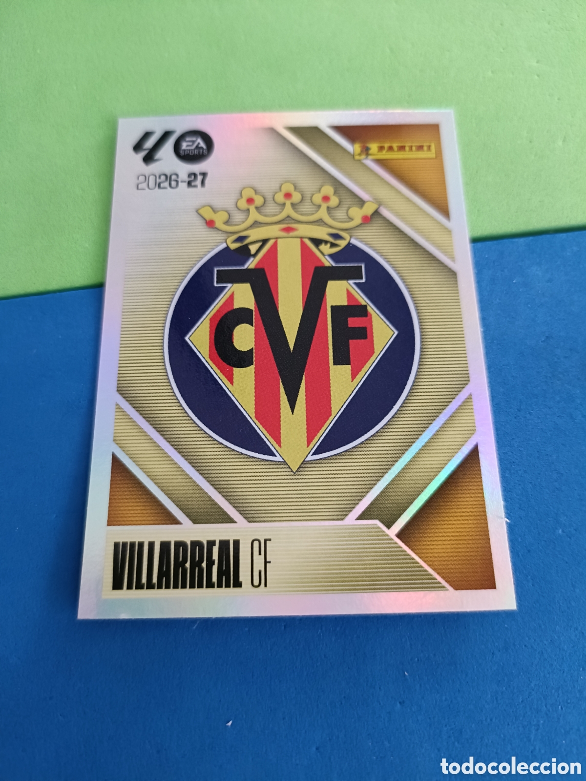 Cromos de f&uacute;tbol: Panini cromos stickers Liga este 2026 2027 26 27 - Villarreal 1 Escudo