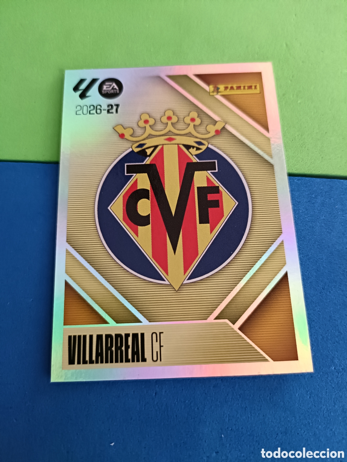 Cromos de f&uacute;tbol: Panini cromos stickers Liga este 2026 2027 26 27 - Villarreal 1 Escudo