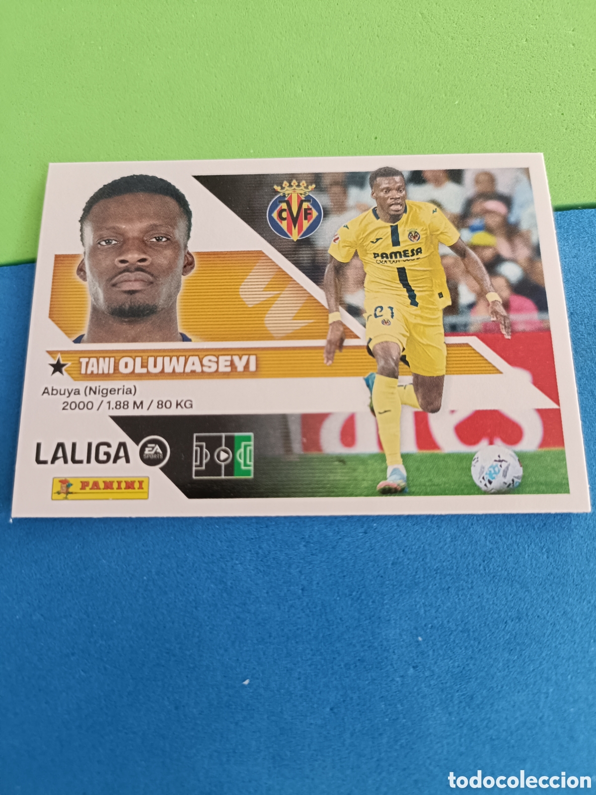 Cromos de f&uacute;tbol: Panini cromos stickers Liga este 2026 2027 26 27 - Villarreal 16 Oluwaseyi