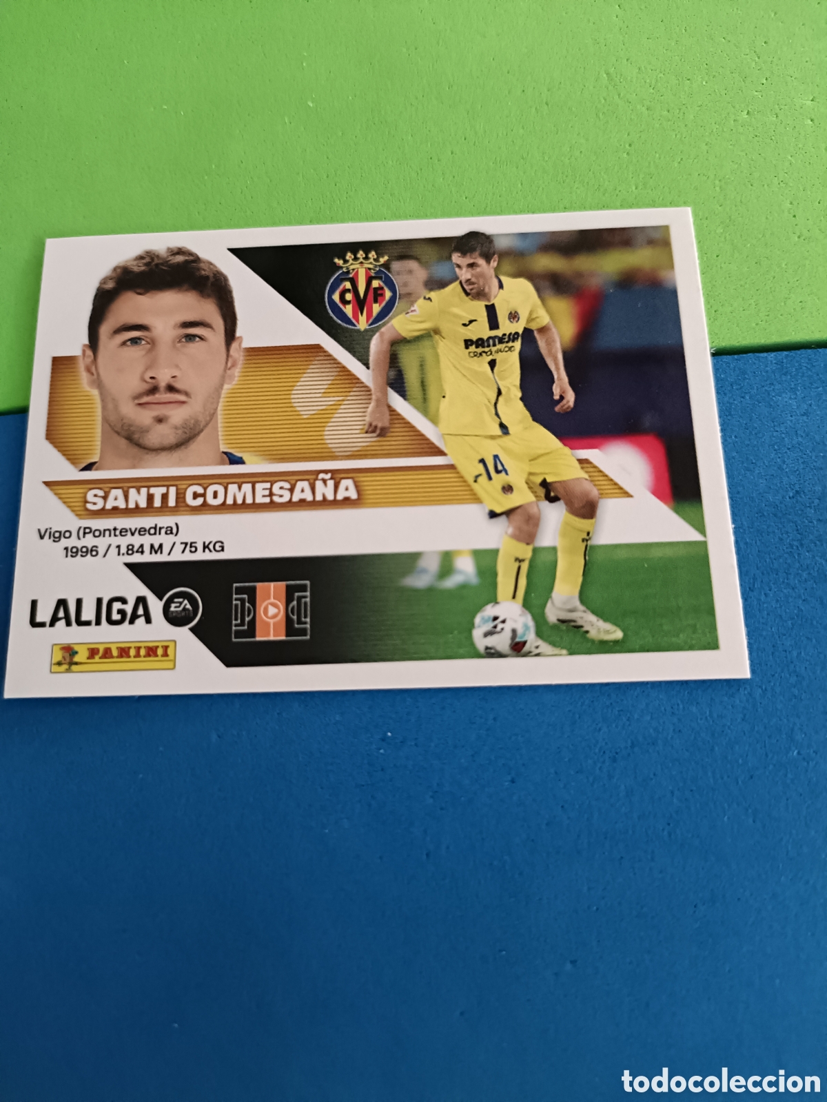 Cromos de f&uacute;tbol: Panini cromos stickers Liga este 2026 2027 26 27 - Villarreal 12 Santi Comesa&ntilde;a