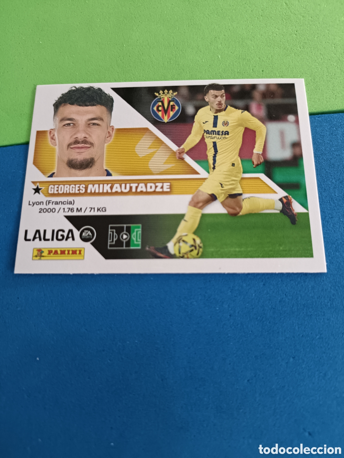 Cromos de f&uacute;tbol: Panini cromos stickers Liga este 2026 2027 26 27 - Villarreal 19 Mikautadze