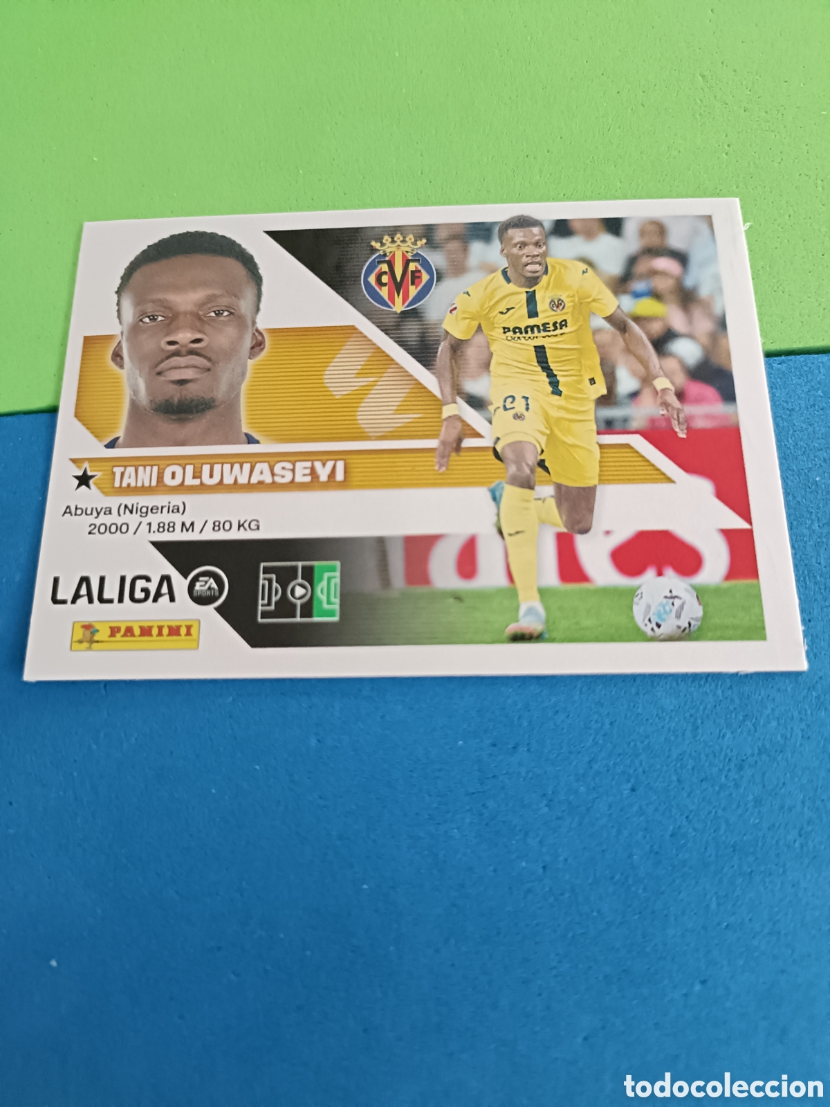 Cromos de f&uacute;tbol: Panini cromos stickers Liga este 2026 2027 26 27 - Villarreal 16 Oluwaseyi