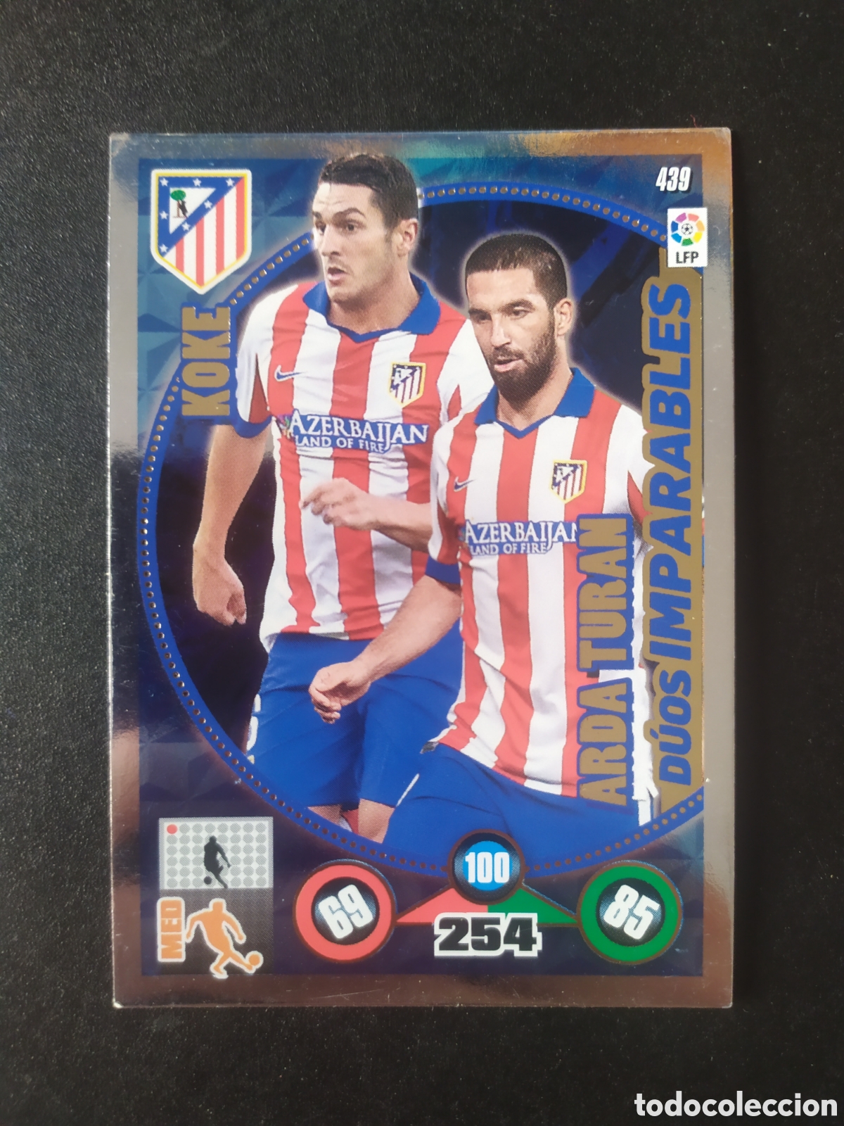 Cromos de f&uacute;tbol: Adrenalyn 2014 2015 14 15 panini Koke Arda Turan duos imparables n&ordm; 438 Atl&eacute;tico Madrid