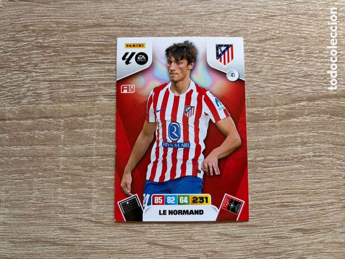Cromos de f&uacute;tbol: 41 LE NORMAND ADRENALYN XL 2025 2026 25 26 ATLETICO DE MADRID