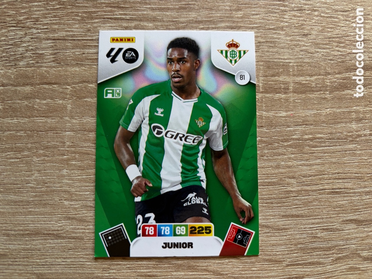 Cromos de f&uacute;tbol: 81 JUNIOR ADRENALYN XL 2025 2026 25 26 REAL BETIS