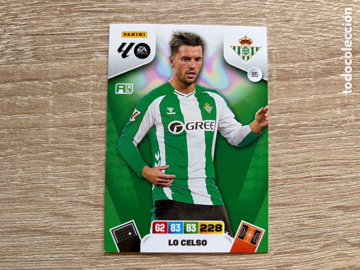 Cromos de f&uacute;tbol: 85 LO CELSO ADRENALYN XL 2025 2026 25 26 REAL BETIS