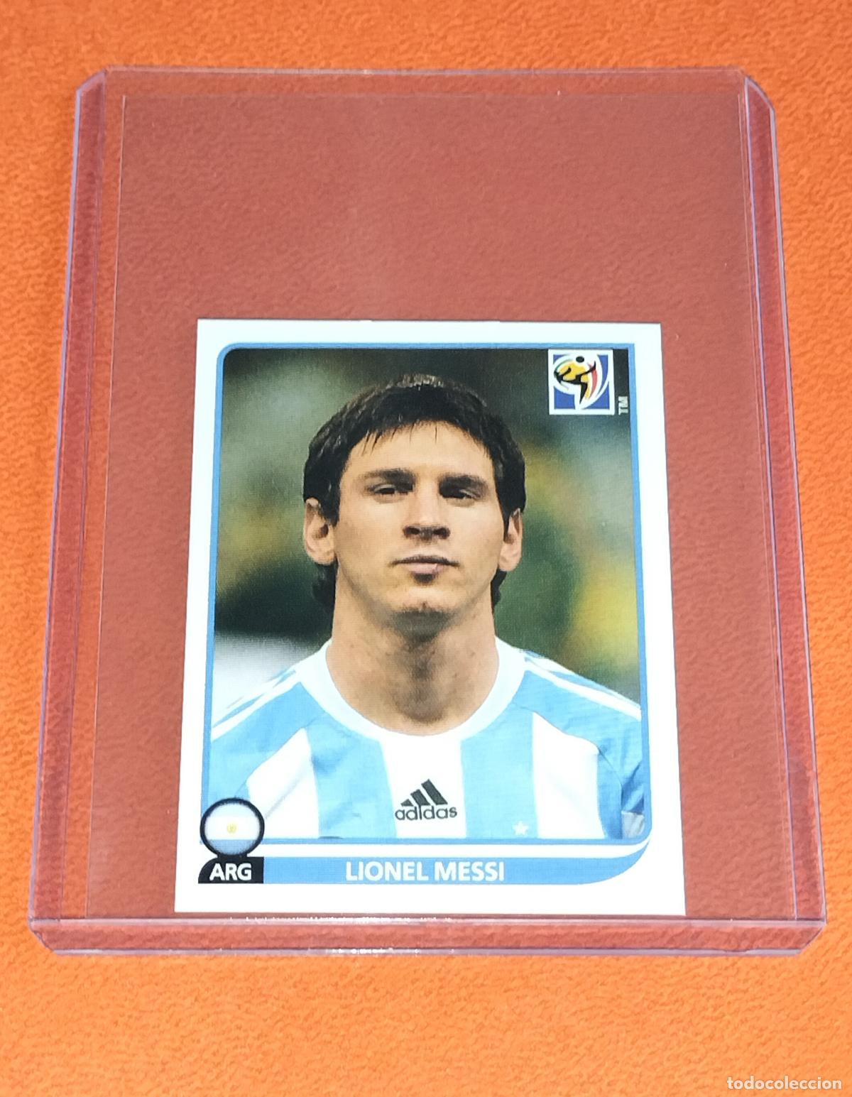 Cromos de f&uacute;tbol: 122 LIONEL MESSI ARGENTINA STICKER MUNDIAL FUTBOL FIFA WORLD CUP SOUTH AFRICA 2010 PANINI