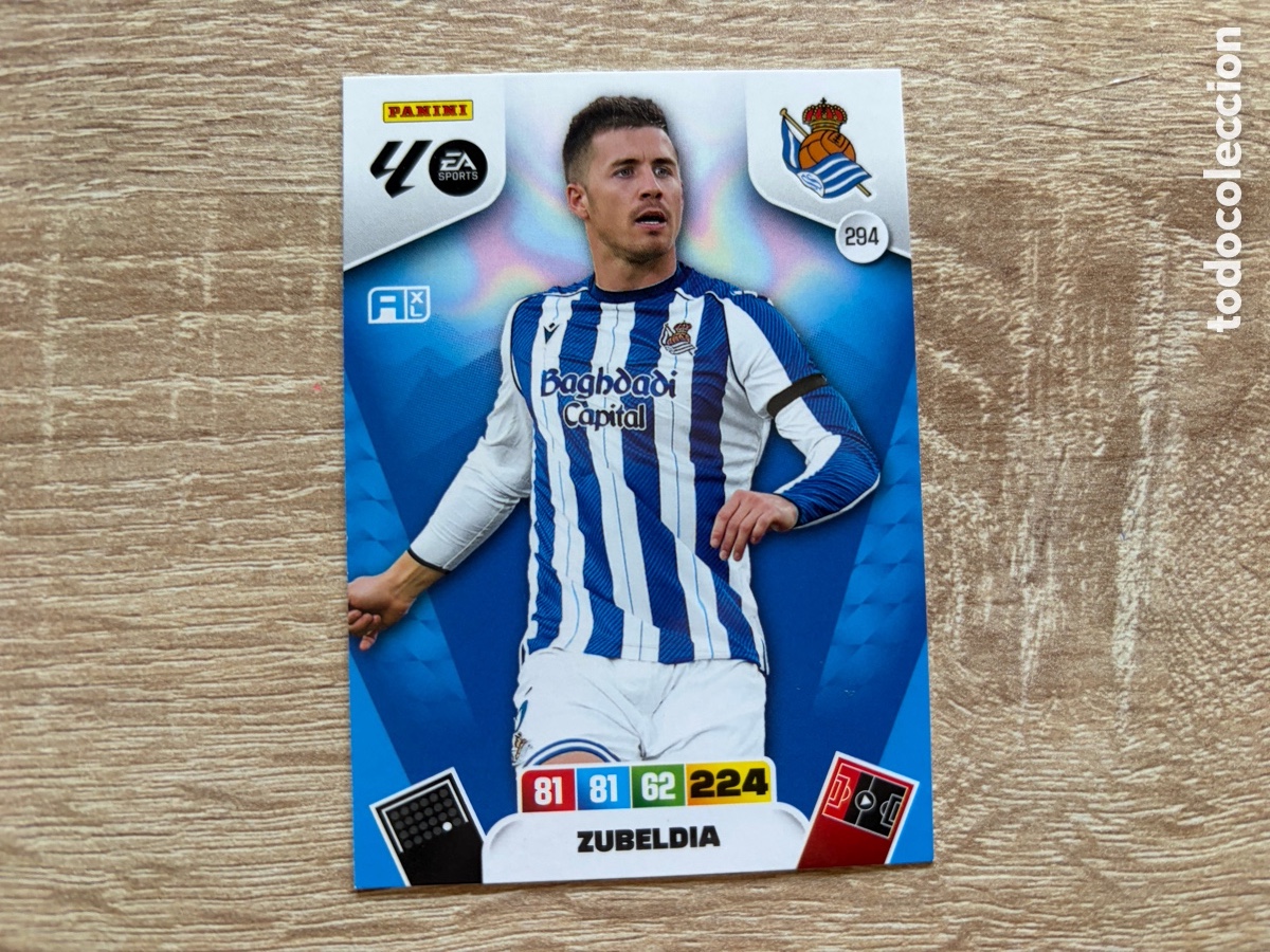 Cartes &agrave; collectionner de Football: 294 ZUBELDIA ADRENALYN XL 2025 2026 25 26 REAL SOCIEDAD