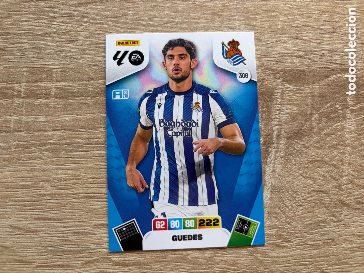 Cromos de f&uacute;tbol: 306 GUEDES ADRENALYN XL 2025 2026 25 26 REAL SOCIEDAD
