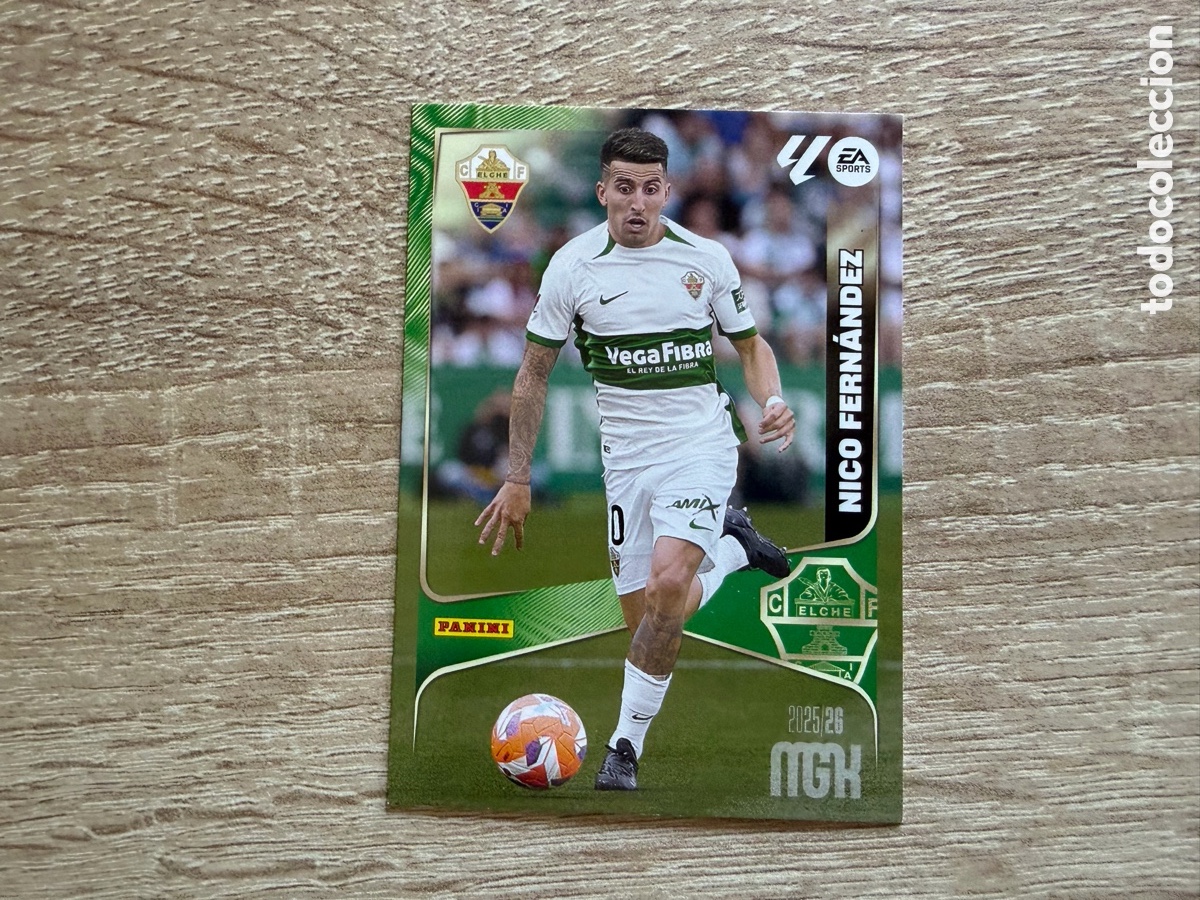 Cromos de f&uacute;tbol: NICO FERN&Aacute;NDEZ MEGACRACKS MGK 2025 2026 25 26 ELCHE CF