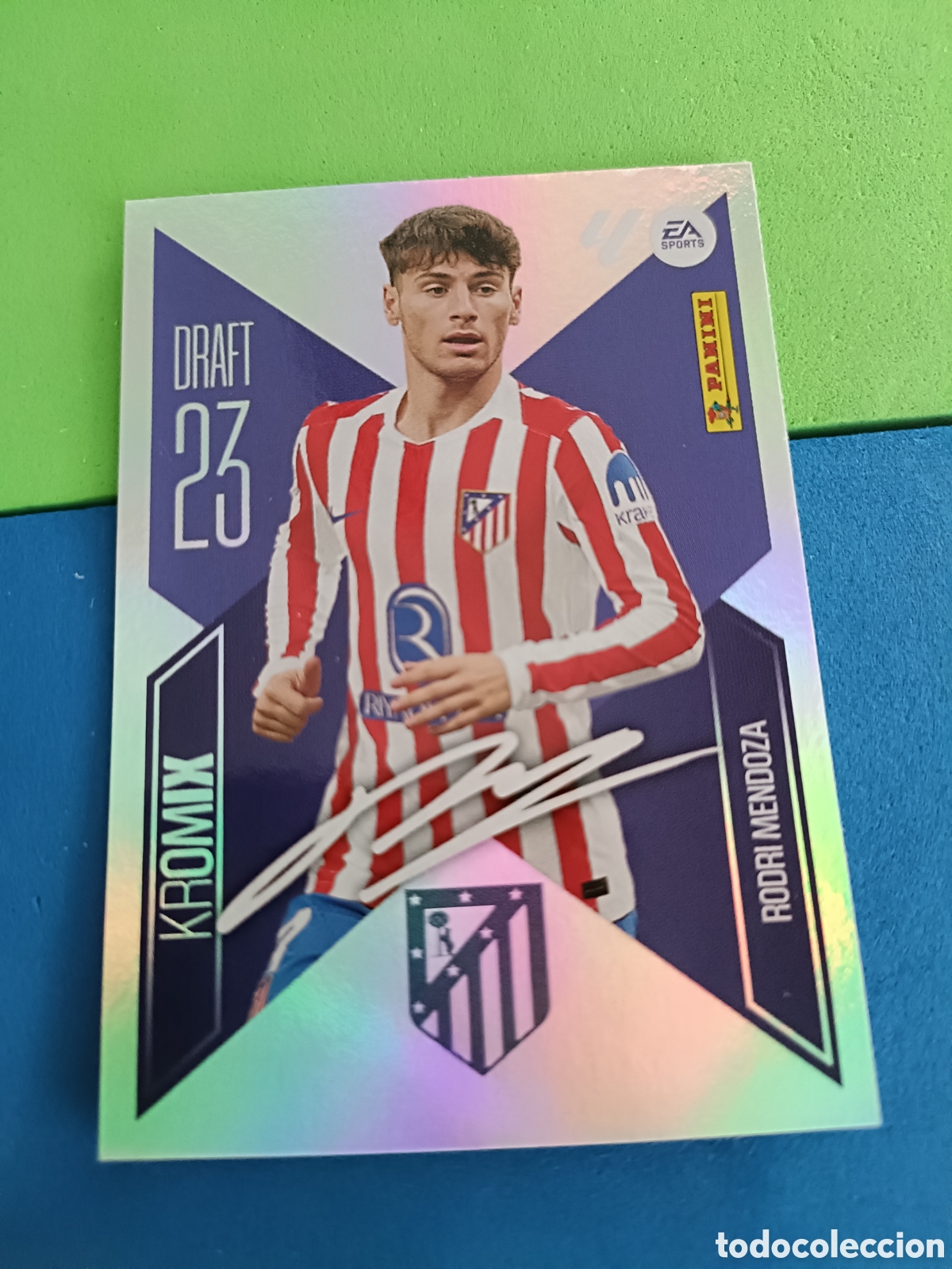 Cromos de f&uacute;tbol: Panini cromos stickers Liga este 2026 2027 26 27 - Kromix K21 Rodri Mendoza Atl&eacute;tico Madrid