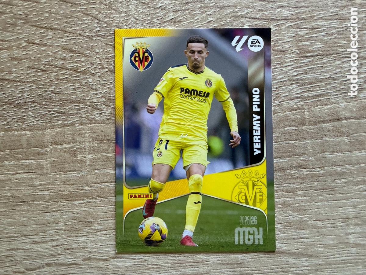 Cromos de f&uacute;tbol: YEREMY PINO MEGACRACKS MGK 2025 2026 25 26 VILLARREAL CF