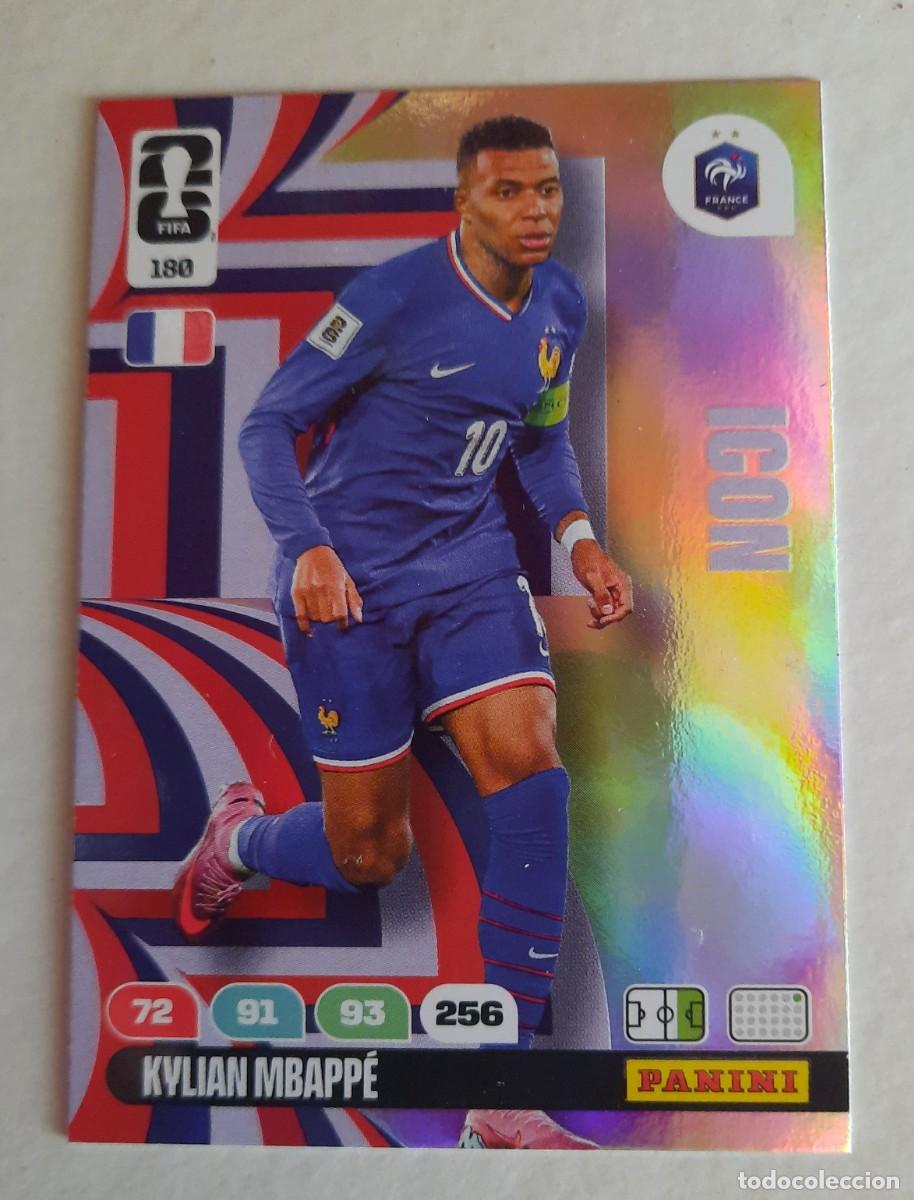 Cromos de f&uacute;tbol: Kylian Mbappe Francia, Icon 180 World Cup 2026