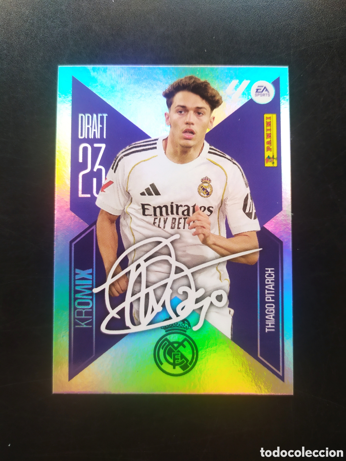 Cromos de f&uacute;tbol: Liga este 2026 2027 26 27 panini Thiago Pitarch kromix n&deg; K22 Real Madrid