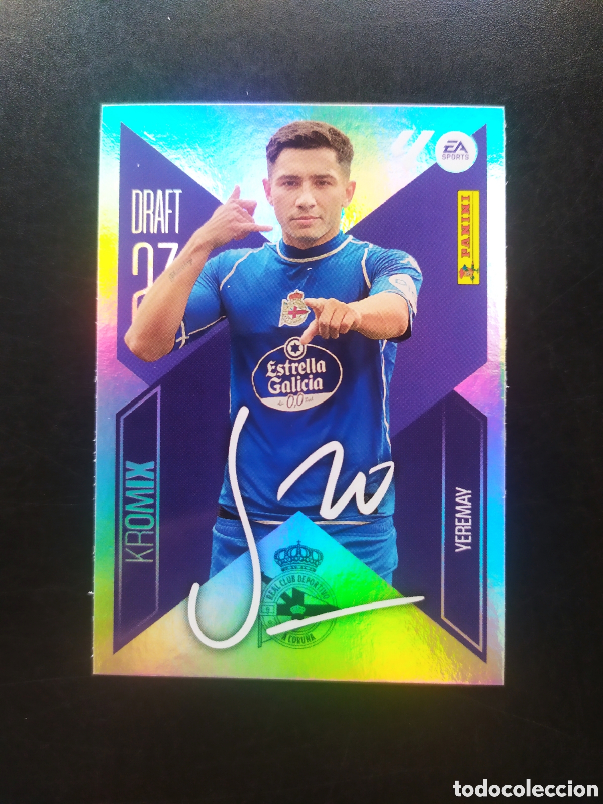 Cromos de f&uacute;tbol: Liga este 2026 2027 26 27 panini Yeremay kromix n&deg; K23 Deportivo Coru&ntilde;a