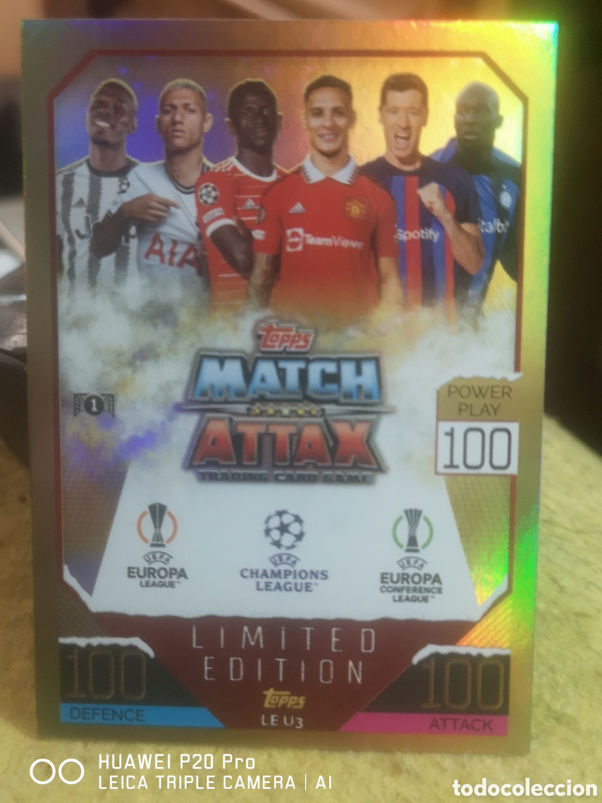 Cromos de f&uacute;tbol: LIMITED EDITION LE U3 MATCH ATTAX 2022 2023 / 22 23