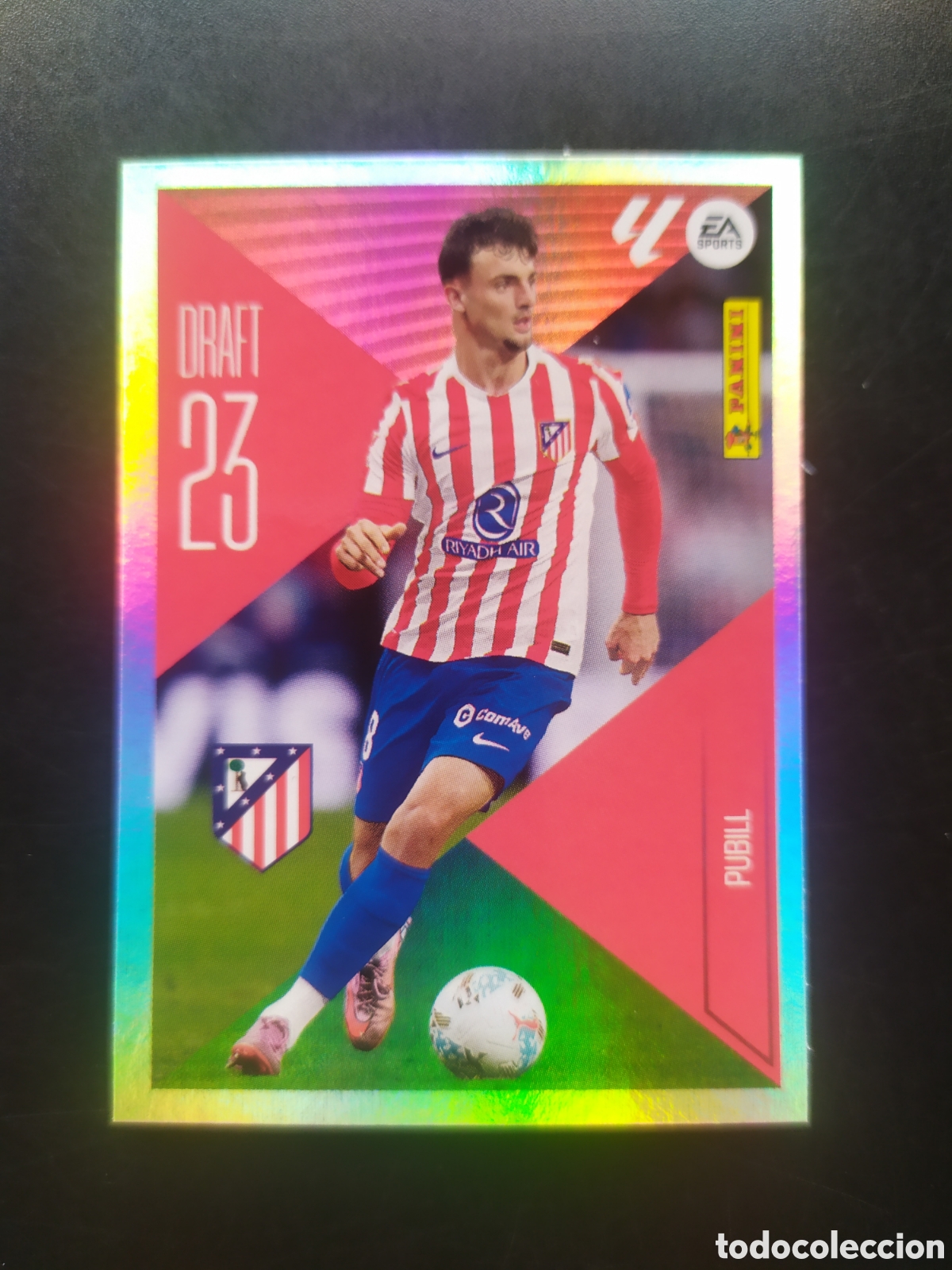 Cromos de f&uacute;tbol: Liga este 2026 2027 26 27 panini Pubill draft 23 n&deg; 19 Atl&eacute;tico Madrid