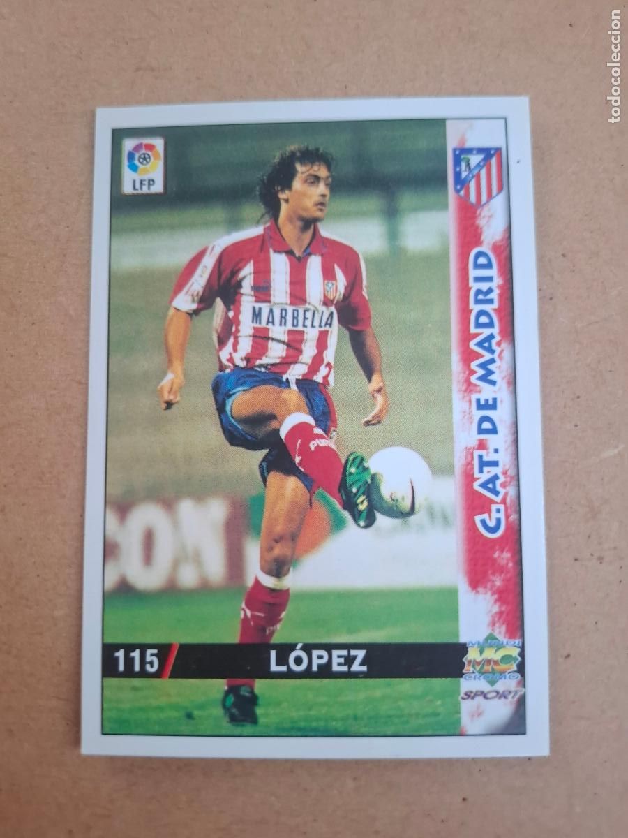 Cromos de f&uacute;tbol: MUNDICROMO 98 99 1998 1999 - 115 L&Oacute;PEZ - AT. MADRID