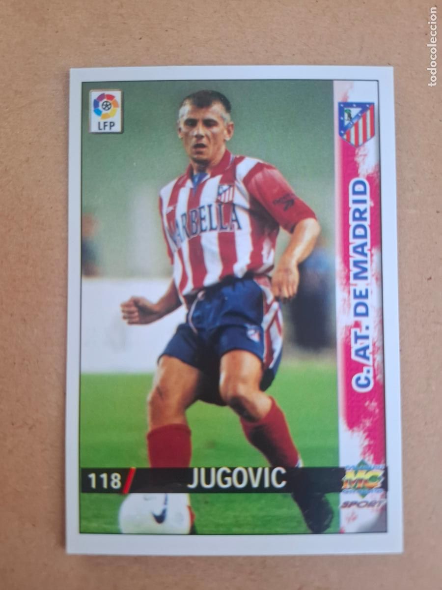Cromos de f&uacute;tbol: MUNDICROMO 98 99 1998 1999 - 118 JUGOVIC ( LETRAS GRANDES ) - AT. MADRID